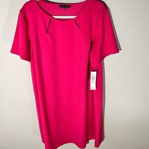 Tiana B. Sz 29w Hot Pink Shift Dress